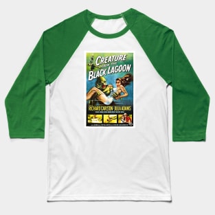 Vintage Movie - Creature From The Black Lagoon poster Baseball T-Shirt